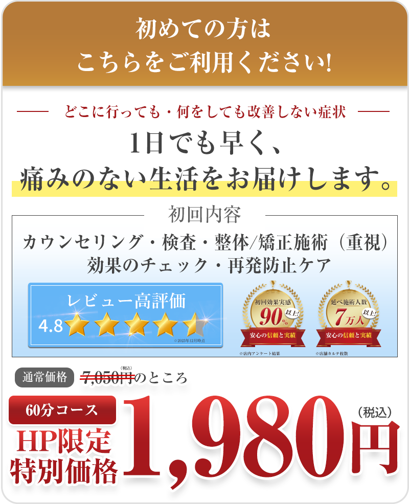 初回料金：3,980円